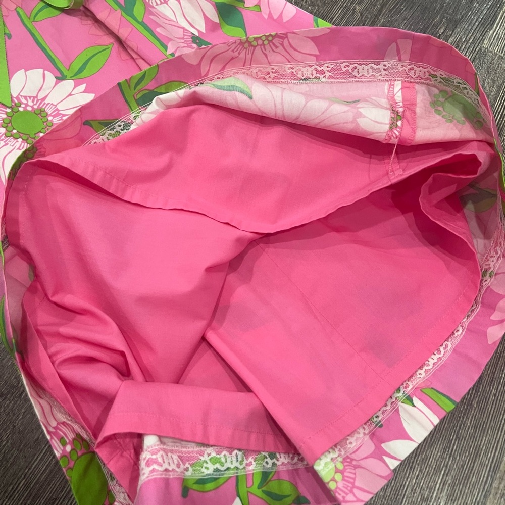 Lilly Pulitzer size 2 new with tags strapless dress! Pink, white & green! - Picture 4 of 5